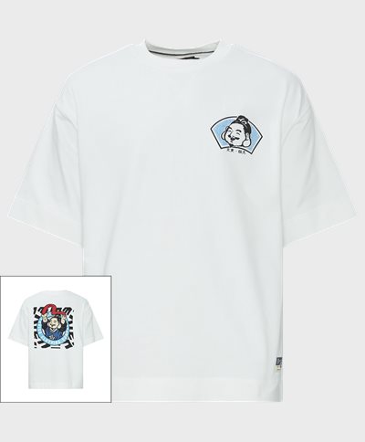 EVISU T-shirts SEAGULL PRINTED SS SWEAT 2ESHTM4WS1052 Vit